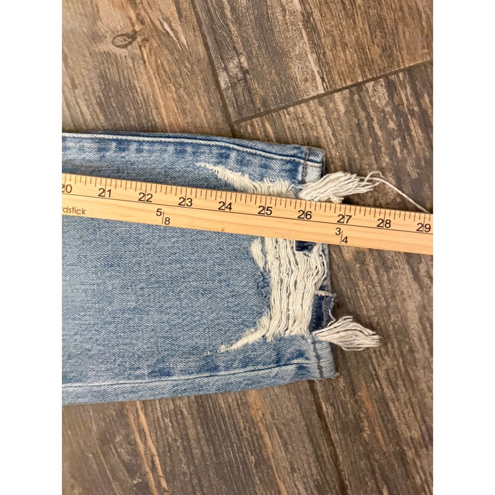 Frame Le Original High Rise Straight Leg Distressed Frayed Hem Jeans‎ Size 24x27 - Picture 9 of 10